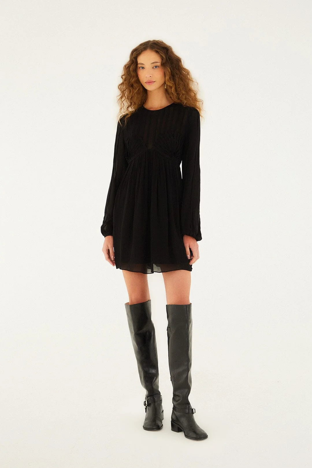 Black Shell Mini Dress
